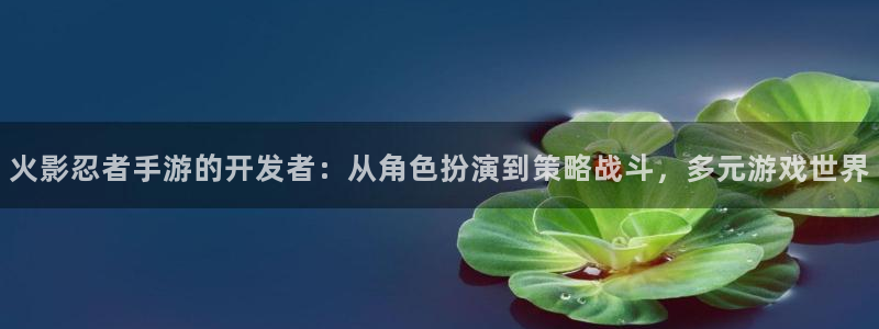 三牛娱乐管网客服电话：火影忍者手游的开发者：从角色扮演到策略